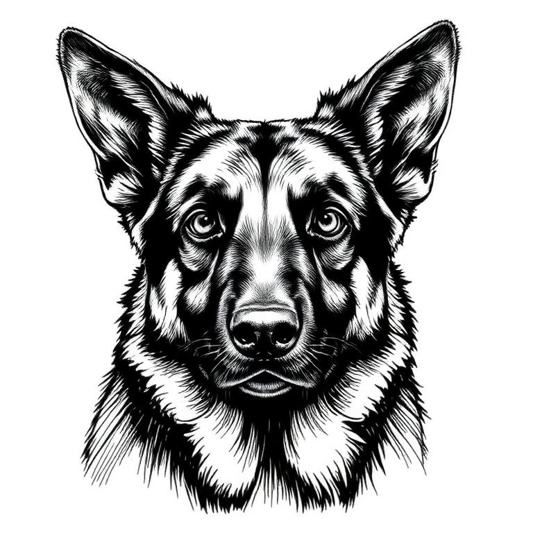 Hand-drawn sketch of Kade